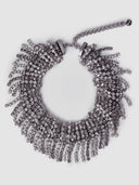 CRYSTAL FRINGE REVERSED CHOKER