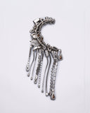 EAR CUFF WITH COLORED CRYSTALS