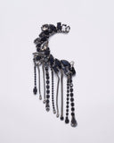 EAR CUFF WITH COLORED CRYSTALS