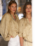 PAULE BLOUSE IN SILK JACQUARD