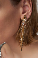 FRINGE STRASS EARRINGS