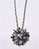 CRYSTAL BROOCH & SAUTOIR PENDANT NECKLACE