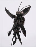 LILY LEATHER BROOCH