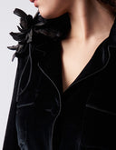 DAHLIA LEATHER BROOCH