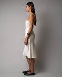 ANGIE SATIN TANK TOP - CREAM