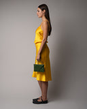 ANGIE SATIN MIDI SKIRT - SUN