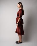 SATIN T-SHIRT - BURGUNDY