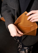 ENVELOPE DOUBLE LEATHER BAG
