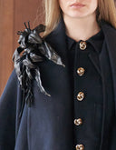 LILY LEATHER BROOCH
