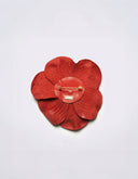 POPPY LEATHER BROOCH